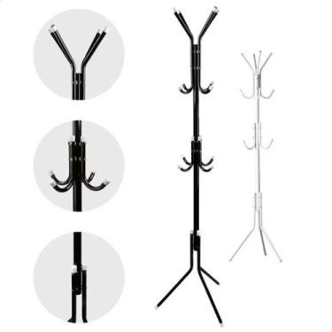 Imagem de Mancebo Cabideiro 12 Ganchos Organizador Roupas Casaco Bolsa - Moment,