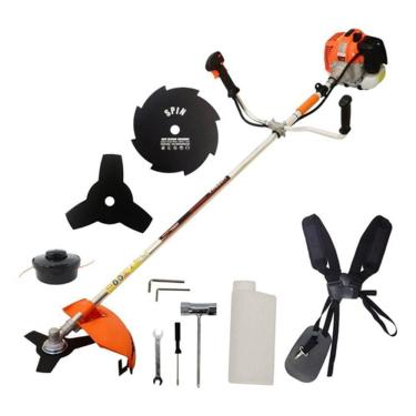 Imagem de Roçadeira Vulcan Trent Vr520 H 52cc + Fio Nylon, Faca 3 Pontas + Faca 8 Pontas