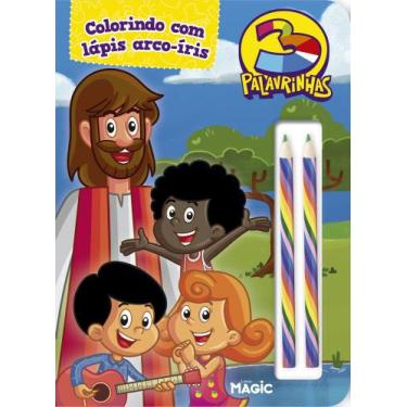 Imagem de Livro - 3 Palavrinhas - Colorindo com o arco-íris