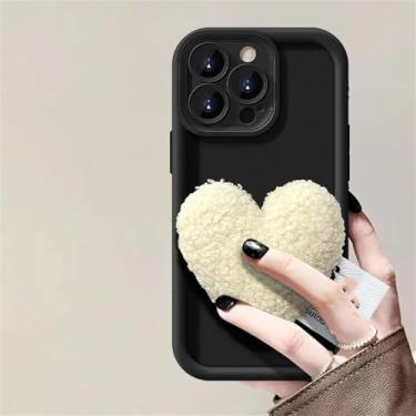 Imagem de Capa de telefone Love Heart para Samsung Galaxy S25 S24 S23 S22 S21 Ultra Plus FE A32 A13 A33 A34 A16 Capa macia, preta, para Samsung S24Ultra