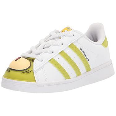 Imagem de adidas Performance Superstar 2 CF I Tênis de basquete moderno, Branco, 6.5 Toddler
