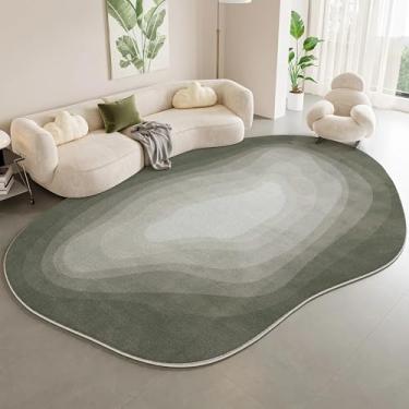 Imagem de Decoração de sala de estar, carpete gradiente, formato irregular, tapetes para quarto, pelúcia grossa, sala de estar, casa, tapete macio e fofo (200x250 cm/B)