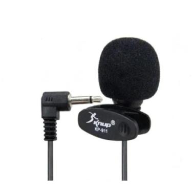 Imagem de Microfone De Lapela Kp911 Lapella Discreto Simples Skipe - A.R Varieda