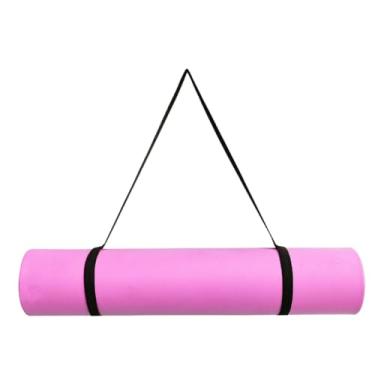 Imagem de Tapete Yoga MatConfortável Grosso Colchonete Tatame Exercício em Casa(Rosa,Sem Alça)