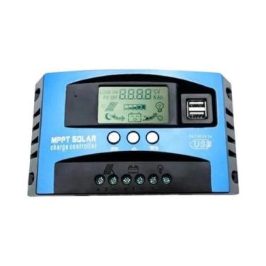 Imagem de Controlador de Carga Solar MPPT 30A/50A/80A/100A com Display LCD 12V/2