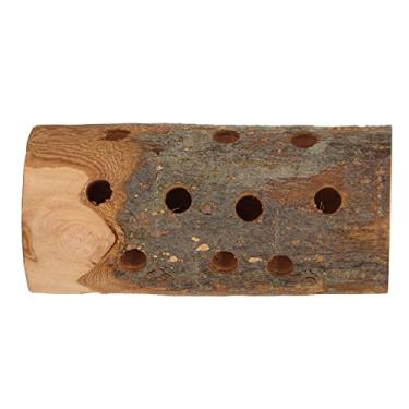 Imagem de GLOGLOW Brinquedo para mastigar tronco de hamster, bastão de madeira resistente a mordidas, aliviando o tédio de animais pequenos para (P)