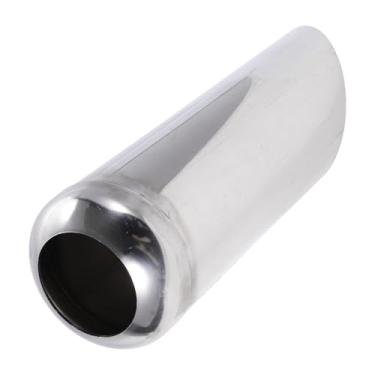 Imagem de Motoforti Ponta de escape de 5,6 cm ID Inlet Turn Down T304 Aço Inoxidável Polimento de Superfície Mandril Curva Tubo de Cotovelo Comprimento Total 30,5 cm Adequado para Tubos de Escape OD de 8,9 cm