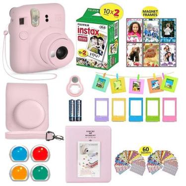 Imagem de Câmera Fujifilm Instax Mini 12 rosa com 20 folhas de filme + Acc