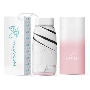 Imagem de Guarda-chuva ViddVoom Compact Mini para bolsa leve preta