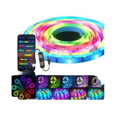 Imagem de Fita De LED RGB 5050 Com Sincronização Musical, USB 5V, Controle Remot