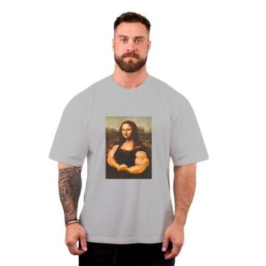 Imagem de Camiseta Oversized Masculina Treino Academia Maromba Monalisa Fitness 