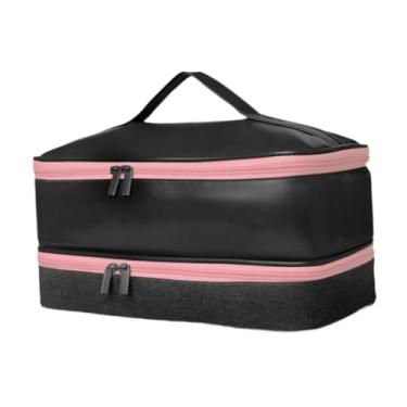 Imagem de Kokiya Bolsa de armazenamento para secador de cabelo, dupla camada, ferramentas de estilo, estojos de viagem, estojo de armazenamento à prova d'água,