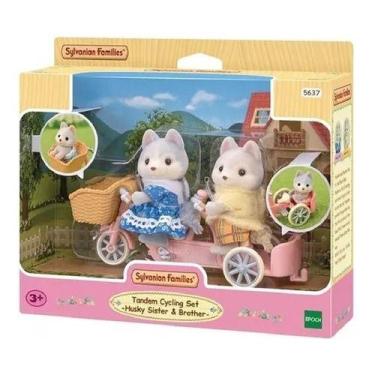 Imagem de Sylvanian Families Bicicleta Dupla Irmãos Huskys - 5637 - Epoch