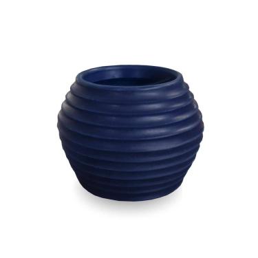 Imagem de Vaso De Planta Decorativo Polietileno 15X20 Cm Azul Marinho