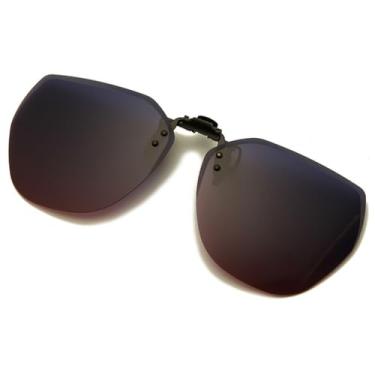 Imagem de Óculos de sol polarizados com clipe para homens e mulheres, óculos de sol dobráveis, fotocrômicos, óculos de direção, espelhados, visão noturna, óculos de pesca, azul e rosa, largura total: 134 m