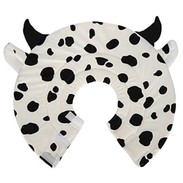Imagem de Cow Shape Pet Recovery Collar Neck Cone Surgery Recovery Collar,Cow Shape Protective Anti‑Bite Collar Pet Cone Collar(M)