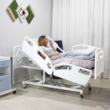 Imagem de Cama Hospitalar Motorizada 9 Movimentos com Colchão D33 e Regulagem de