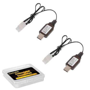 Imagem de Cecicebb 8.4V USB Charger Battery Charging Cable with Standard Tamiya Plug for RC Truck RC Excavator 8.4V NICD/NIMH Battery Charger