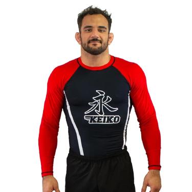 Imagem de Keiko Sports Speed Rashguard Manga Longa, Unissex Adulto, Vermelho, P