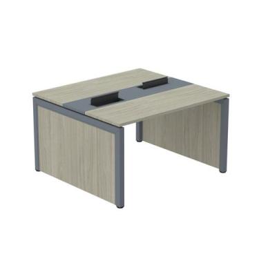 Imagem de Estação de Trabalho Mesa Plataforma Escritório Dupla para 2 Pessoas co