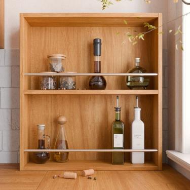 Imagem de Armário Aéreo Cozinha 52 Cm Gourmet 1 Prateleira Cinamomo - Mgm Móveis