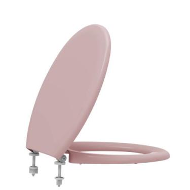 Imagem de Assento Sanitário Infantil Rosa Tupan  Tampa de Vaso Oval Escolar para