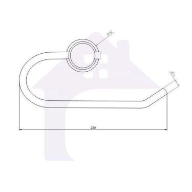 Imagem de Papeleira Porta Papel Higiênico Modelo Luxo Cod-03