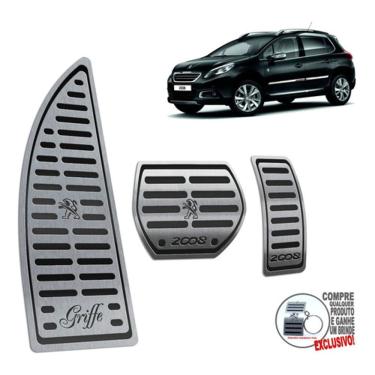 Imagem de Descanso + Pedaleira Peugeot 2008 Griffe 2019 2020 Preto