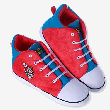 Imagem de Pantufa Infantil Star Super Marios Solado Antiderrapante - Original (br_footwear_size_system, little_kid, numeric_range, narrow, numeric_26, numeric_28)