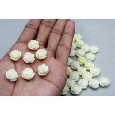 Imagem de Flor de Resina com Furo Passante - 15mm - 5 unidades - Japamalas, Aces