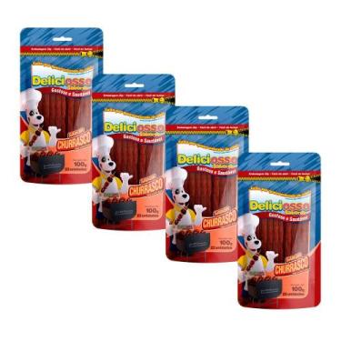 Imagem de Deliciosso palito fino sabor churrasco 100g - kit 4 un