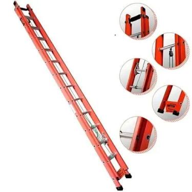 Imagem de Escada Extensível 23 Degraus Síntese Tipo D Fibra de Vidro 4,20X7,20 M