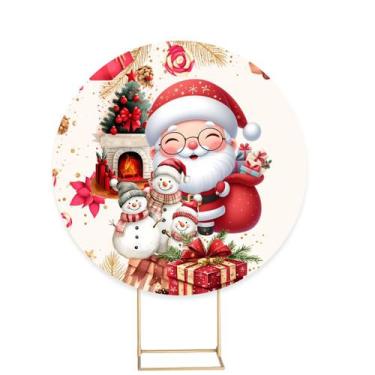 Imagem de Painel Festa Redondo Sublimado Natal 1,50m - Fadrix, NAT170