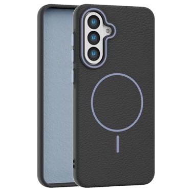 Imagem de Callyue Capa preta para Samsung Galaxy A56, [compatível com Magsafe], capa protetora macia antiderrapante à prova de choque para Samsung A56