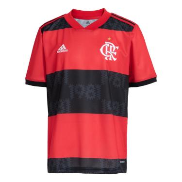 Imagem de Camisa Flamengo Juvenil I 21/22 s/n° Torcedor Adidas-Masculino
