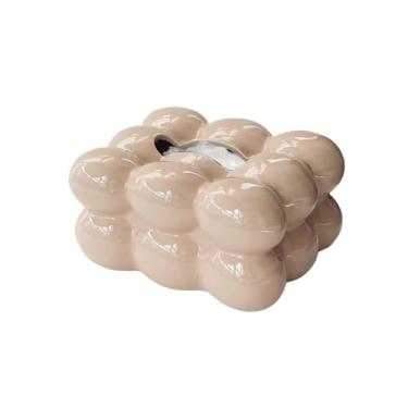 Imagem de Porta-lenços de papel, caixa de lenços de cerâmica, sala de estar, mesa de centro, decoração de mesa, caixa de lenços