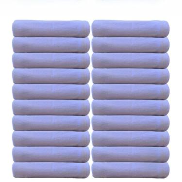 Imagem de Pano De Prato Grande Branco Liso Pé De Galinha Kit Com 05 10 20 ou 30 Unidades(20)