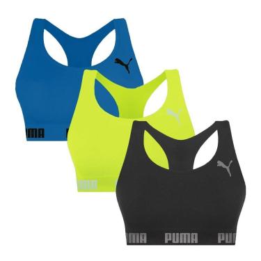 Imagem de Kit 3 Tops Puma Nadador Sem Costura Feminino