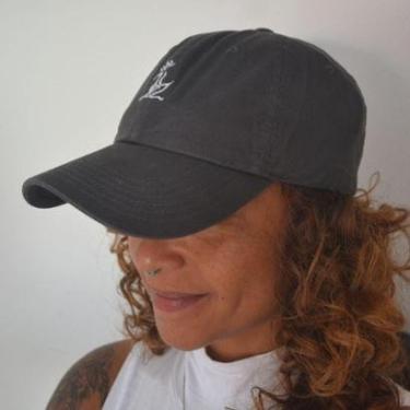 Imagem de Boné Dad Hat Seis Gomos Bordado - Chumbo-Unissex