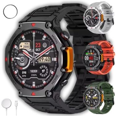 Imagem de Smartwatch Mrex4 5 Atm - A Prova D'água Microwear Amoled Gps Nfc 2025+ Brindes (Preto)