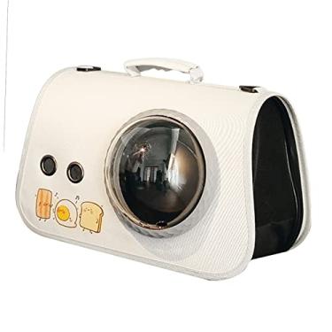 Imagem de Acouto Bolsa de Transporte Elegante para Animais de Estimação Com Janela Transparente e Malha Respirável para Cães e Gatos – Mochila Espaçosa e Leve, Ideal para Viagens e Aventuras Ao Ar Livre