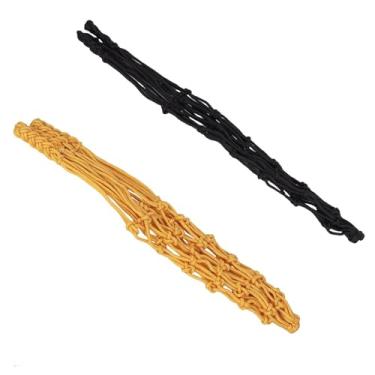 Imagem de AYNEFY Saco de Rede de Alimentação Pendurado para Galinhas Com Forte Capacidade de Carga, Porta-frutas Versátil e Alimentador de Vegetais de Frango para Aves e Pássaros Selvagens (Rede preta +