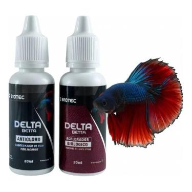 Imagem de Kit Betta Condicionador Anticloro E Acelerador Biologia 20ml - Delta