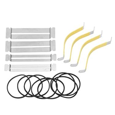 Imagem de RiToEasysports Conjunto de Protetores de Escala de Metal e Espalhadores de Cordas para Polimento e Reparo de Trastes de Guitarra, Ferramentas de Vestir Trastes de Metal para Luthiers e Guitarristas