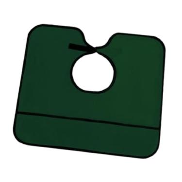 Imagem de oshhni Babador protetor de roupas para adultos, confortável, lavável, a manchas, para idosos, à prova d'água para homens, adultos e mulheres, Verde Escuro