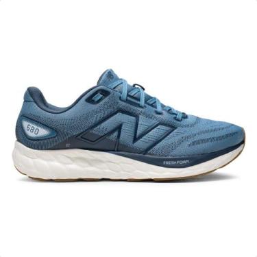 Imagem de Tênis New Balance 680 V8 Masculino, 40, Azul, Marinho