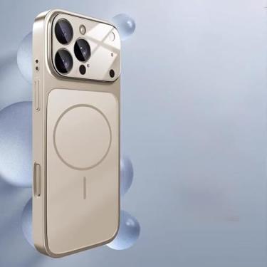 Imagem de Compatível com iPhone17 Promax/16/15/14/13 Capa protetora fosca de carregamento sem fio (cinza, para iPhone 17 Pro)