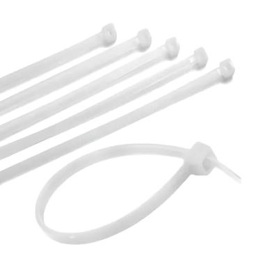 Imagem de Abraçadeira Nylon 100un Enforca Gato Branca 200x 2,5x 1,17mm Cor Branco