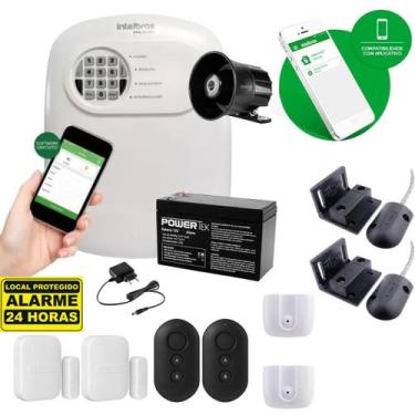 Imagem de Kit Alarme Intelbras Sensores Magnéticos Externos E Internos