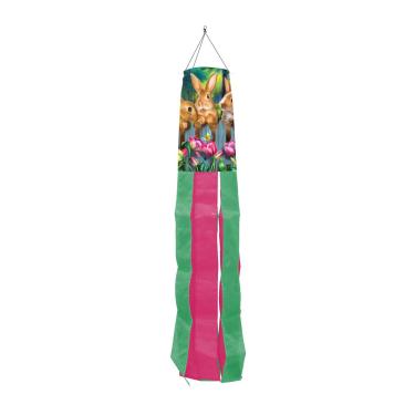 Imagem de Garden Bunnies Spring Windsock Tulipas Páscoa 101,6 cm C Briarwood Lane